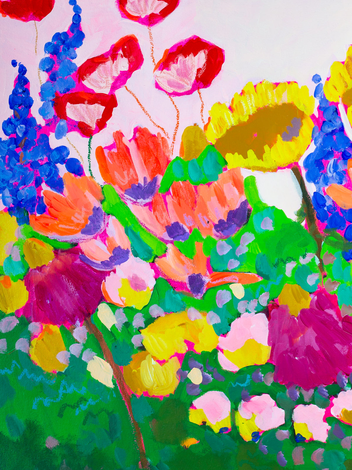 "Crying in my Garden" 2 A2 Note Card (Blank)