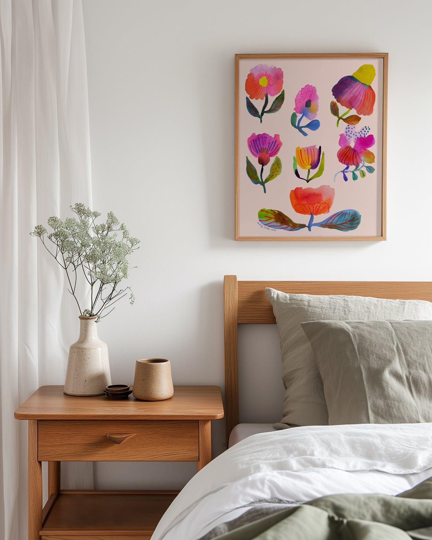 Flower collage fine art print 1