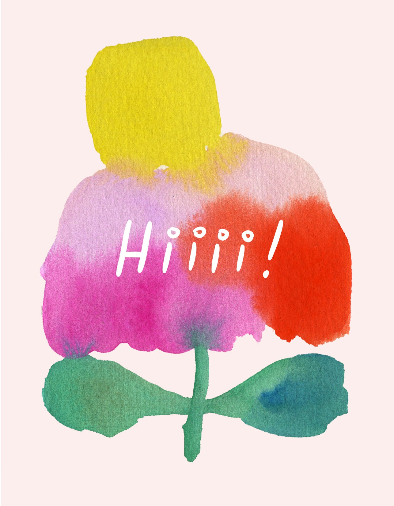 Hi Coneflower Greeting Card