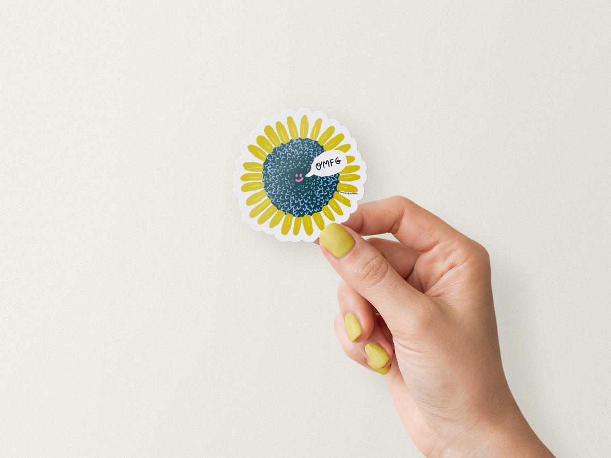 Vinyl Waterproof Sunflower Sticker