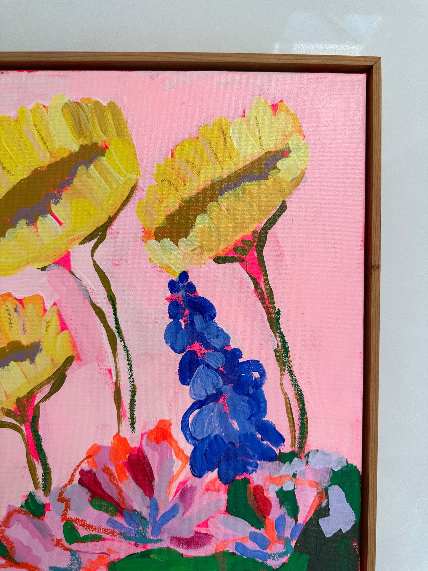 No You Go Ahead, I’m Going to Exist Among the Wildflowers, 24x24"