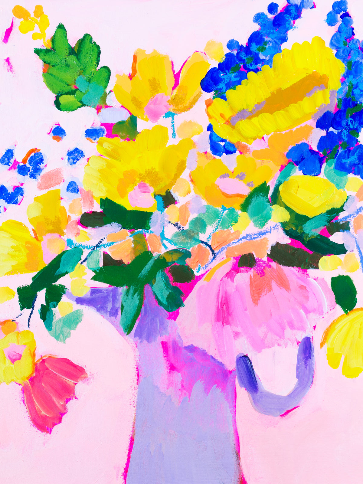 "Crying in my Garden" A2 Note Card (Blank)