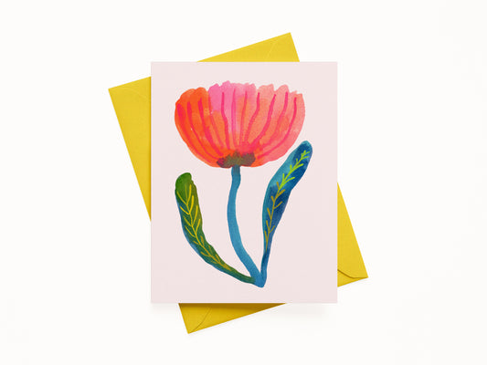 Blank Tulip 2 Flower Note Card