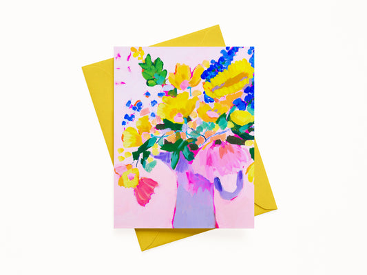 "Crying in my Garden" A2 Note Card (Blank)