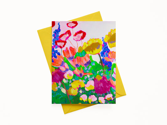 "Crying in my Garden" 2 A2 Note Card (Blank)