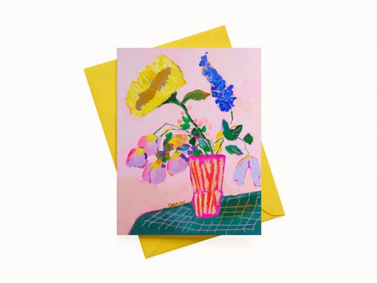 "Crying in my Garden" 3 A2 Note Card (Blank)