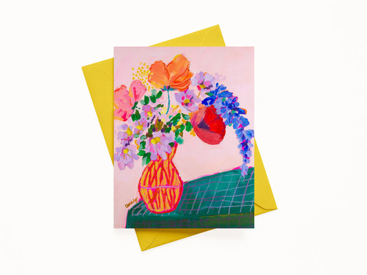 "Crying in my Garden" 4 A2 Note Card (Blank)