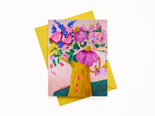 "Crying in my Garden" 5 A2 Note Card (Blank)