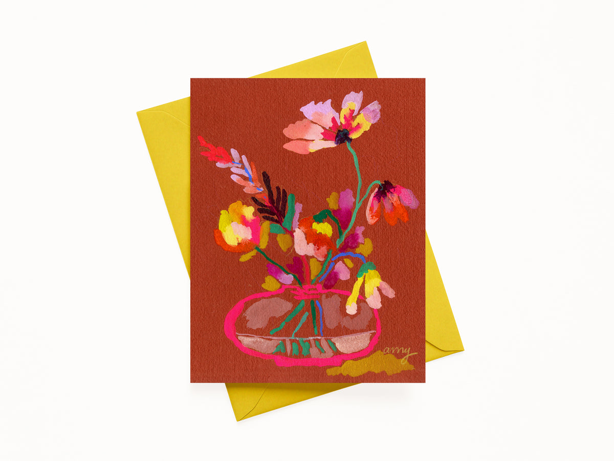 "These Flowers Are For You 2", A2 Note Card (Blank)