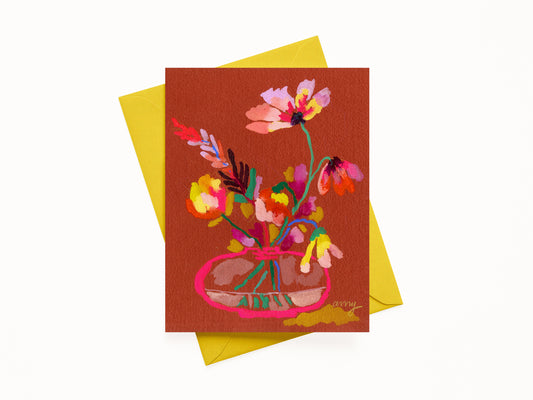 "These Flowers Are For You 2", A2 Note Card (Blank)
