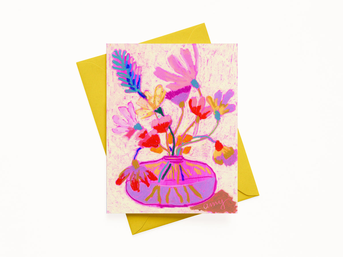 "These Flowers Are For You 3", A2 Note Card (Blank)
