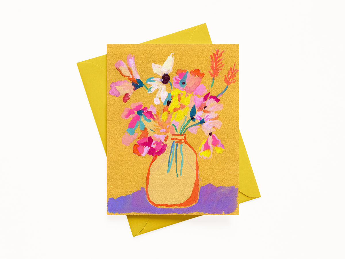 "These Flowers Are For You 4", A2 Note Card (Blank)