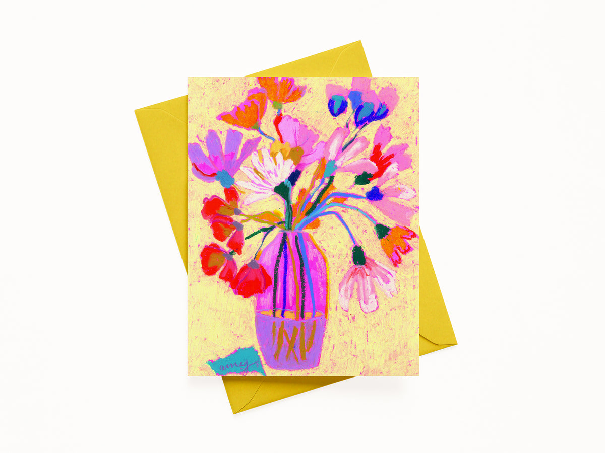 "These Flowers Are For You 5", A2 Note Card (Blank)
