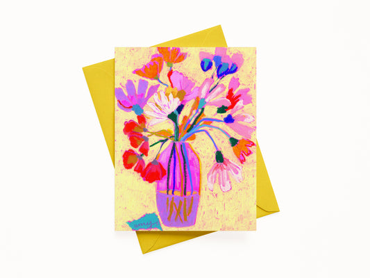 "These Flowers Are For You 5", A2 Note Card (Blank)