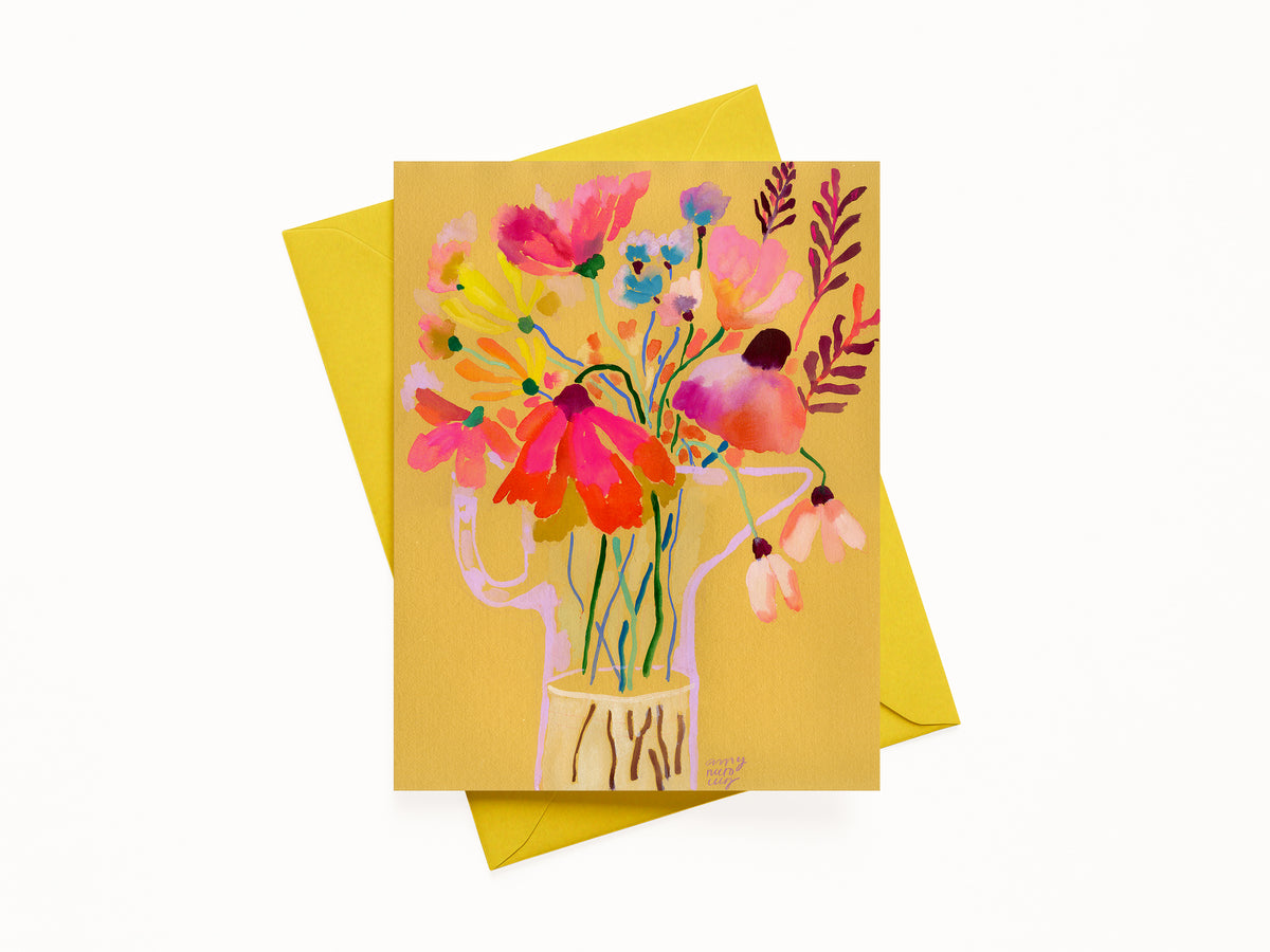 "These Flowers Are For You 6", A2 Note Card (Blank)