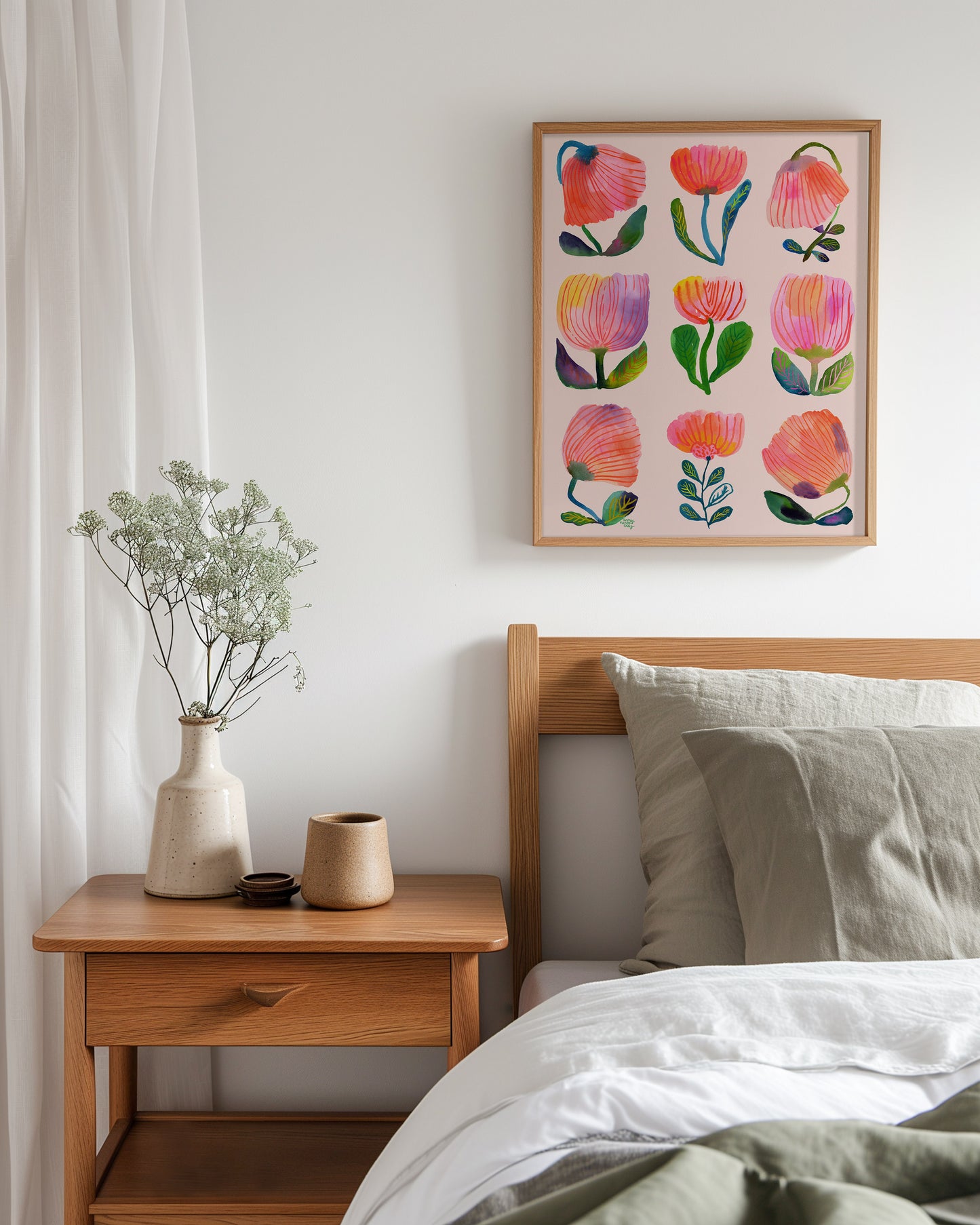 Nine flower fine art print 1