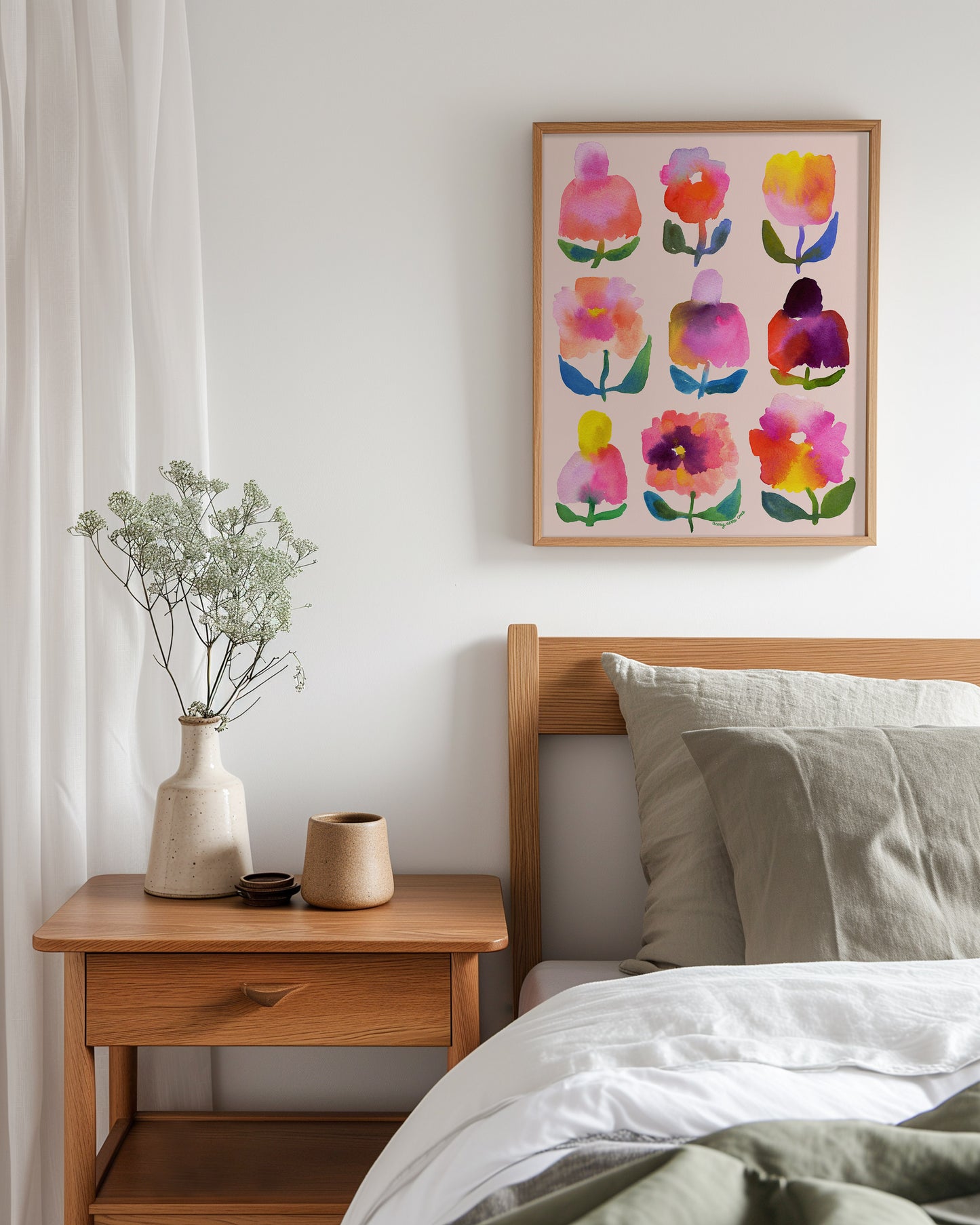 Nine flower fine art print 2