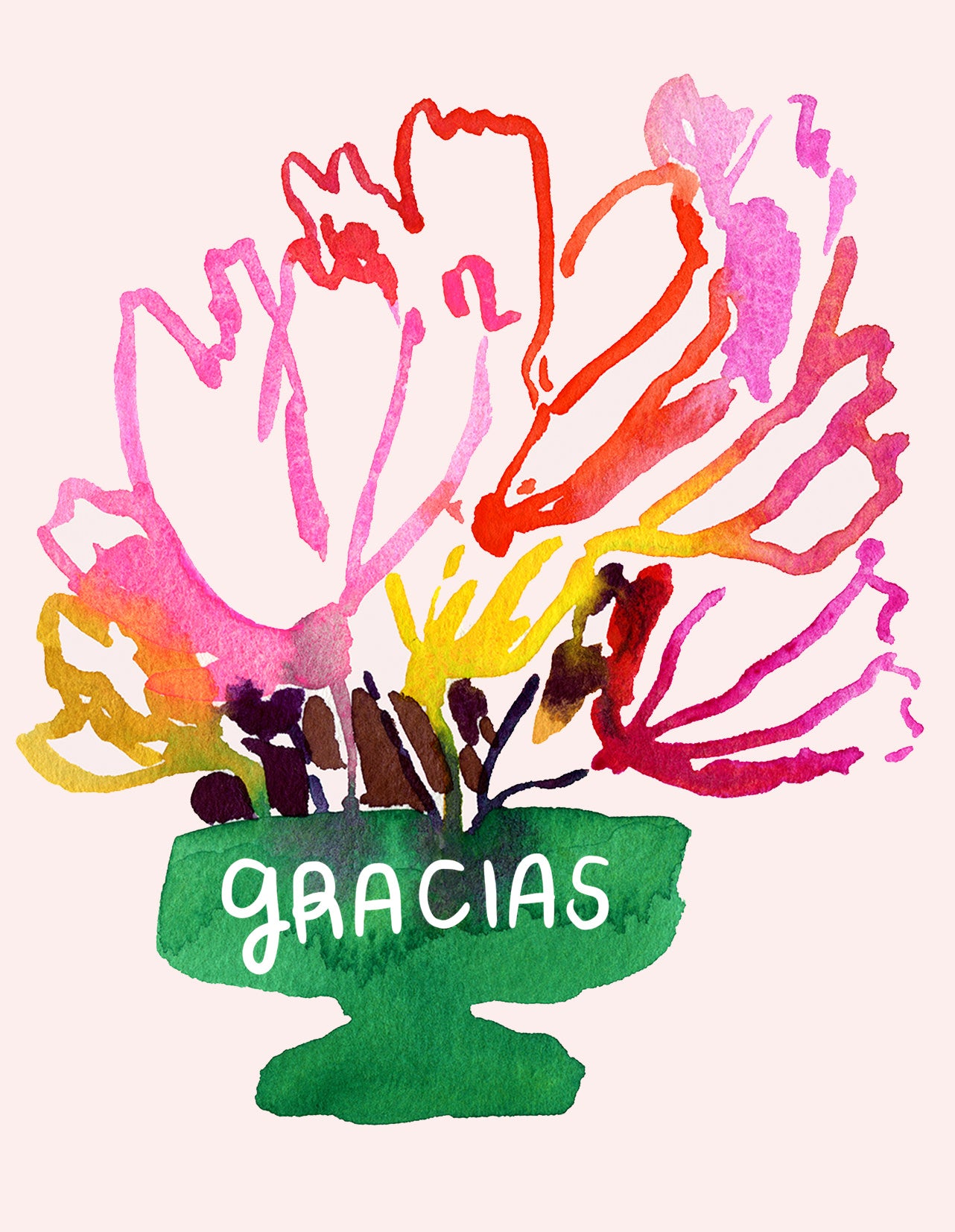 Gracias Bouquet Greeting Card (Spanish)
