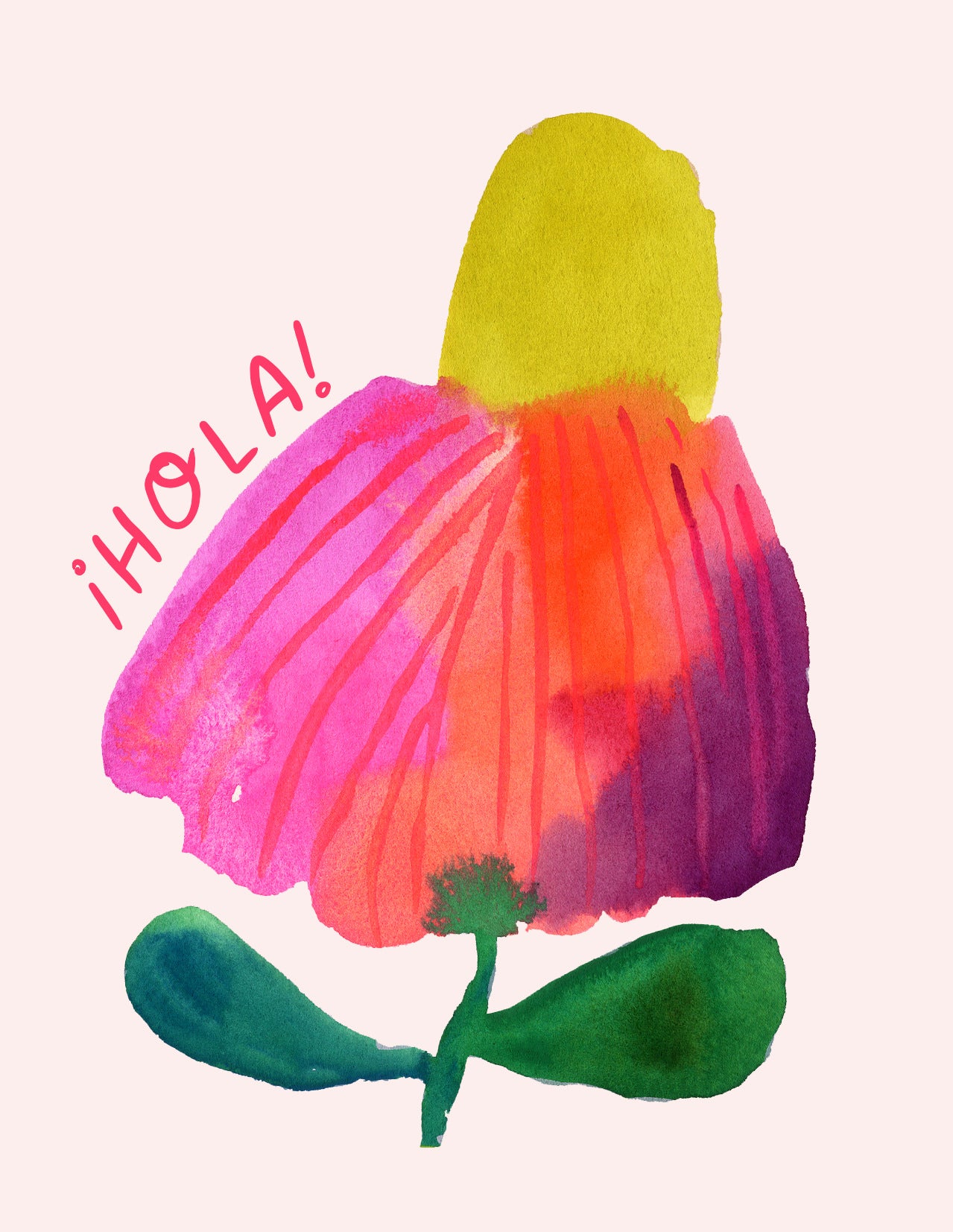 Hola Greeting Card (Spanish)