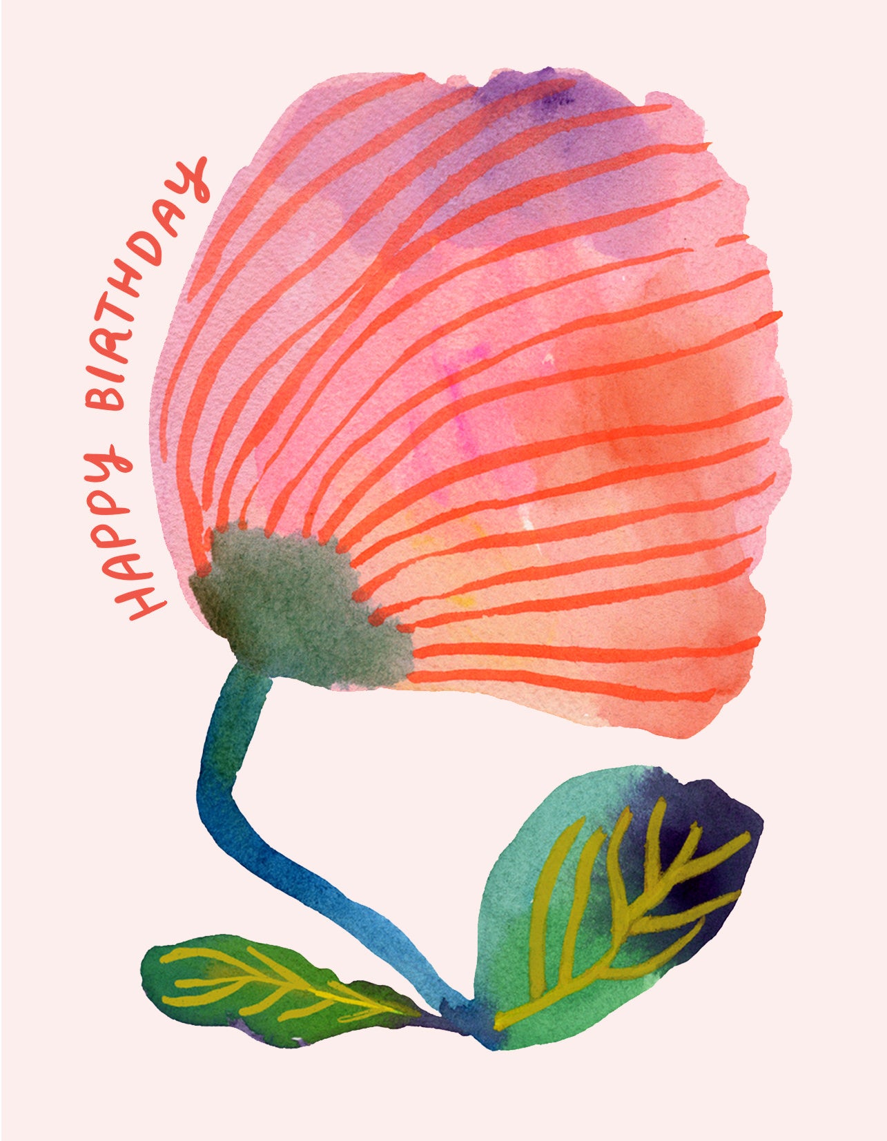 Poppy Happy Birthday Greeting Card