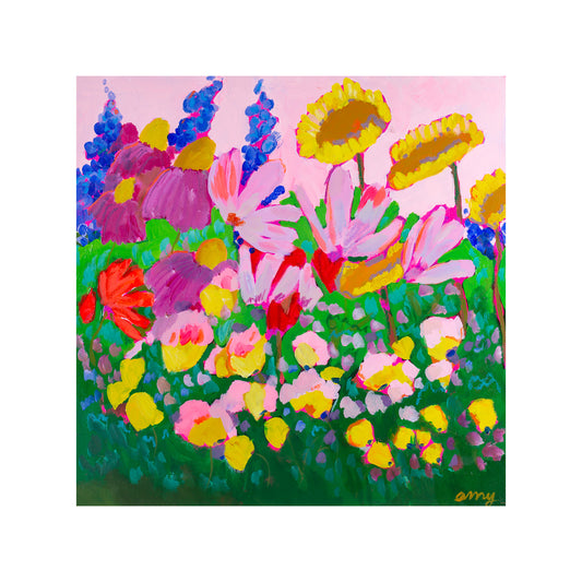 Crying In My Garden 1,  20x20"