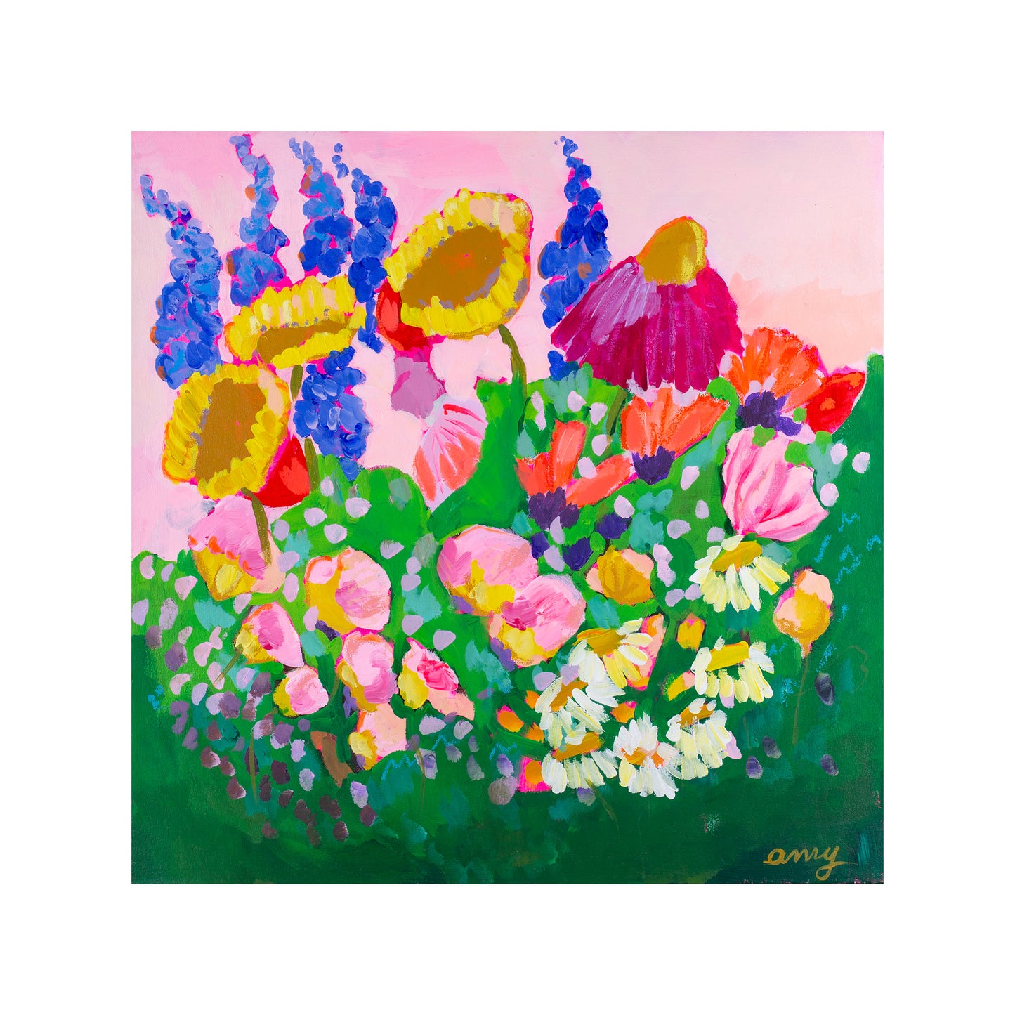 Crying In My Garden 2,  20x20"