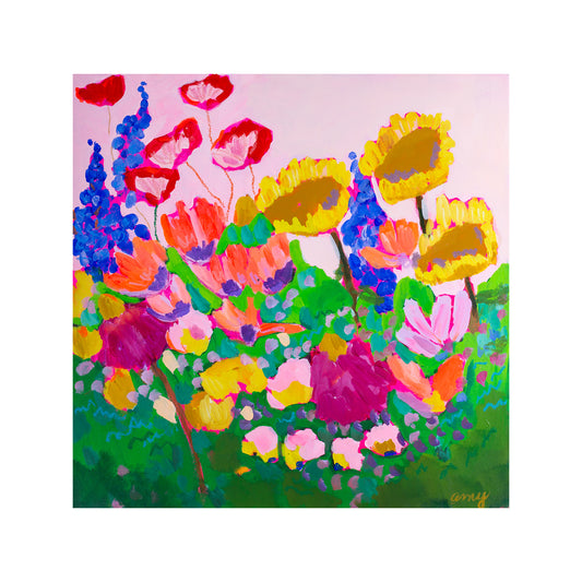 Crying In My Garden 3,  20x20"