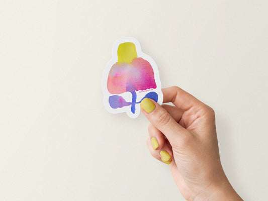Vinyl Waterproof Flower Sticker 4