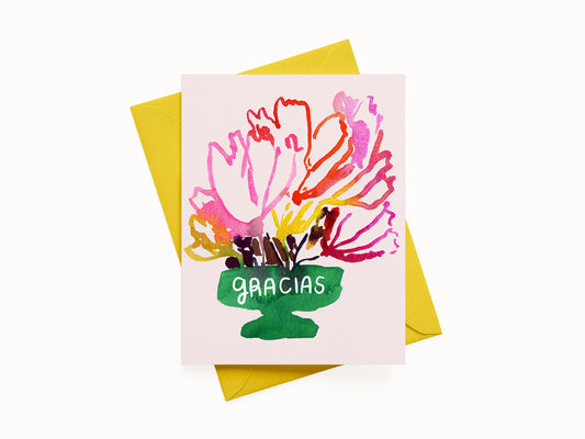 Gracias Bouquet Greeting Card (Spanish)