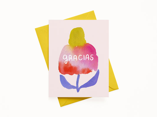 Gracias Echinacea Greeting Card (Spanish)