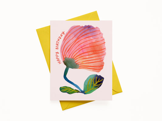 Poppy Happy Birthday Greeting Card