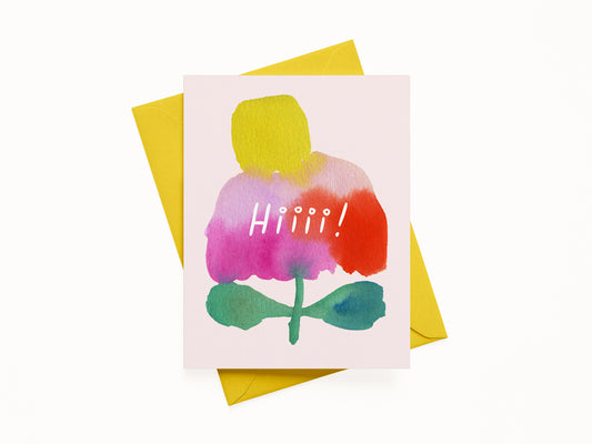 Hi Coneflower Greeting Card