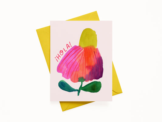 Hola Greeting Card (Spanish)