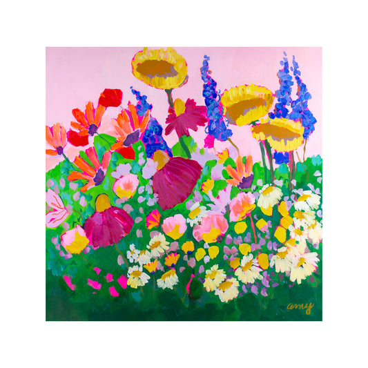 Crying In My Garden,  26x26"