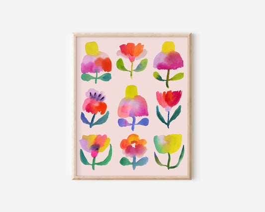 Nine flower fine art print 3