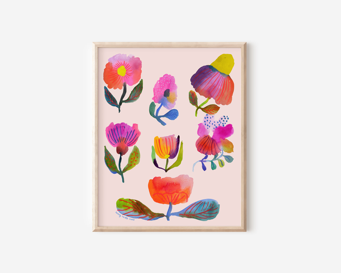 Flower collage fine art print 1