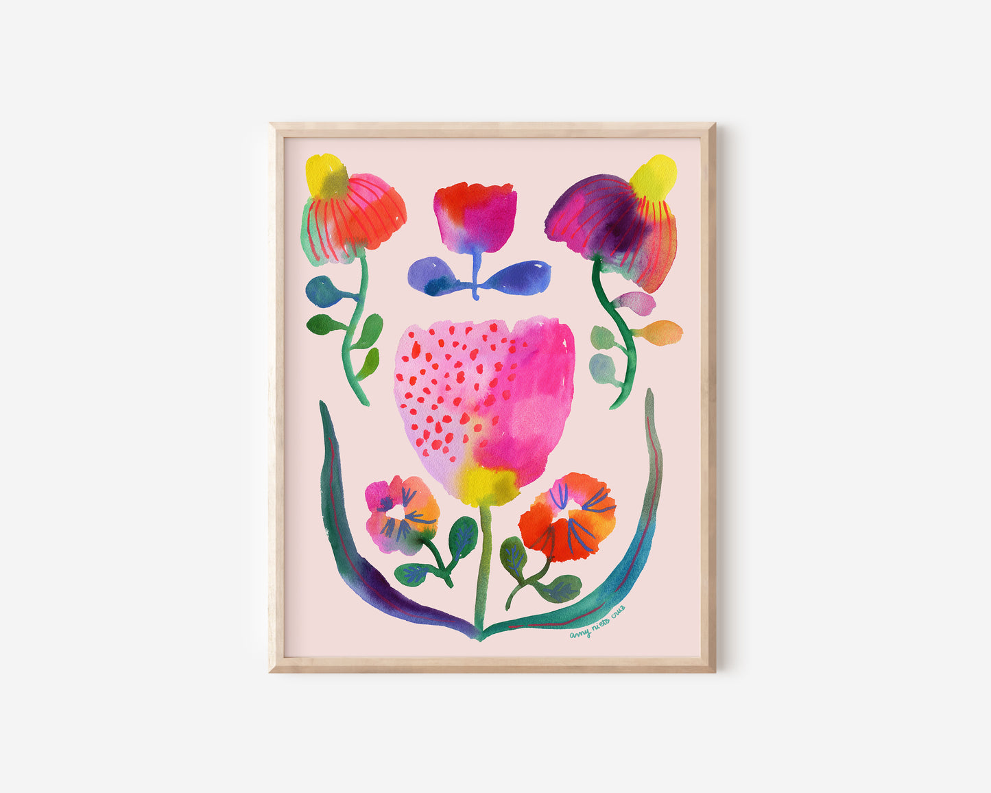 Flower collage fine art print 2