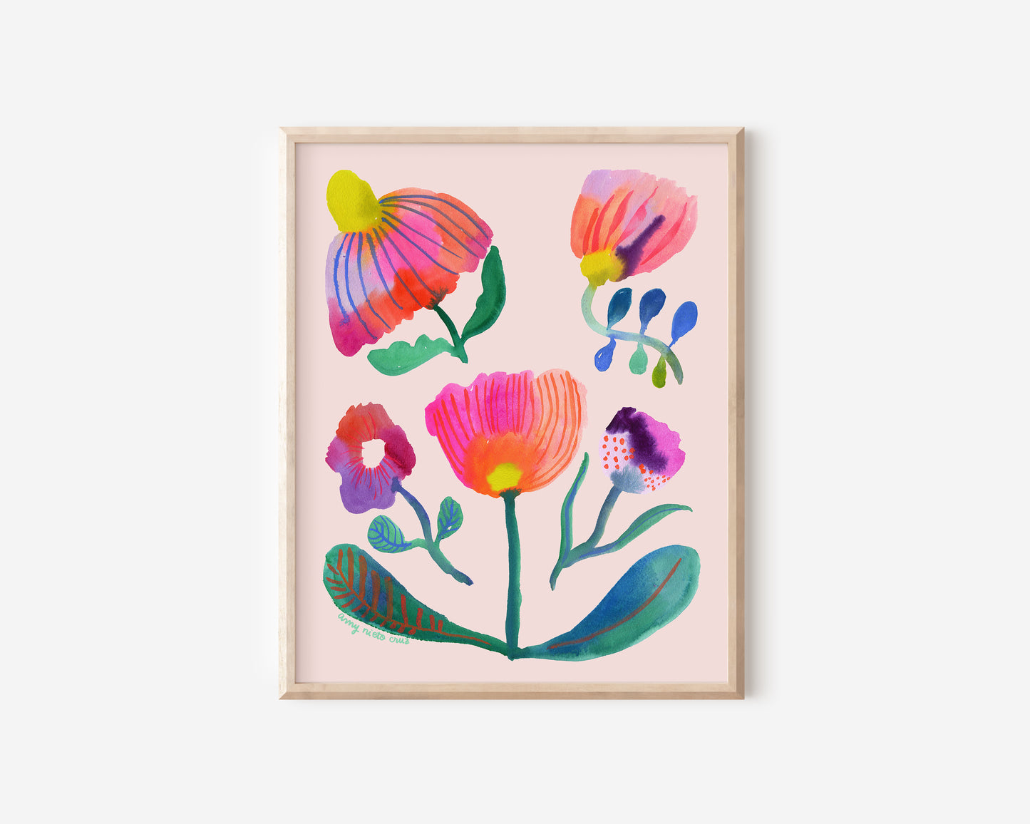 Flower collage fine art print 4