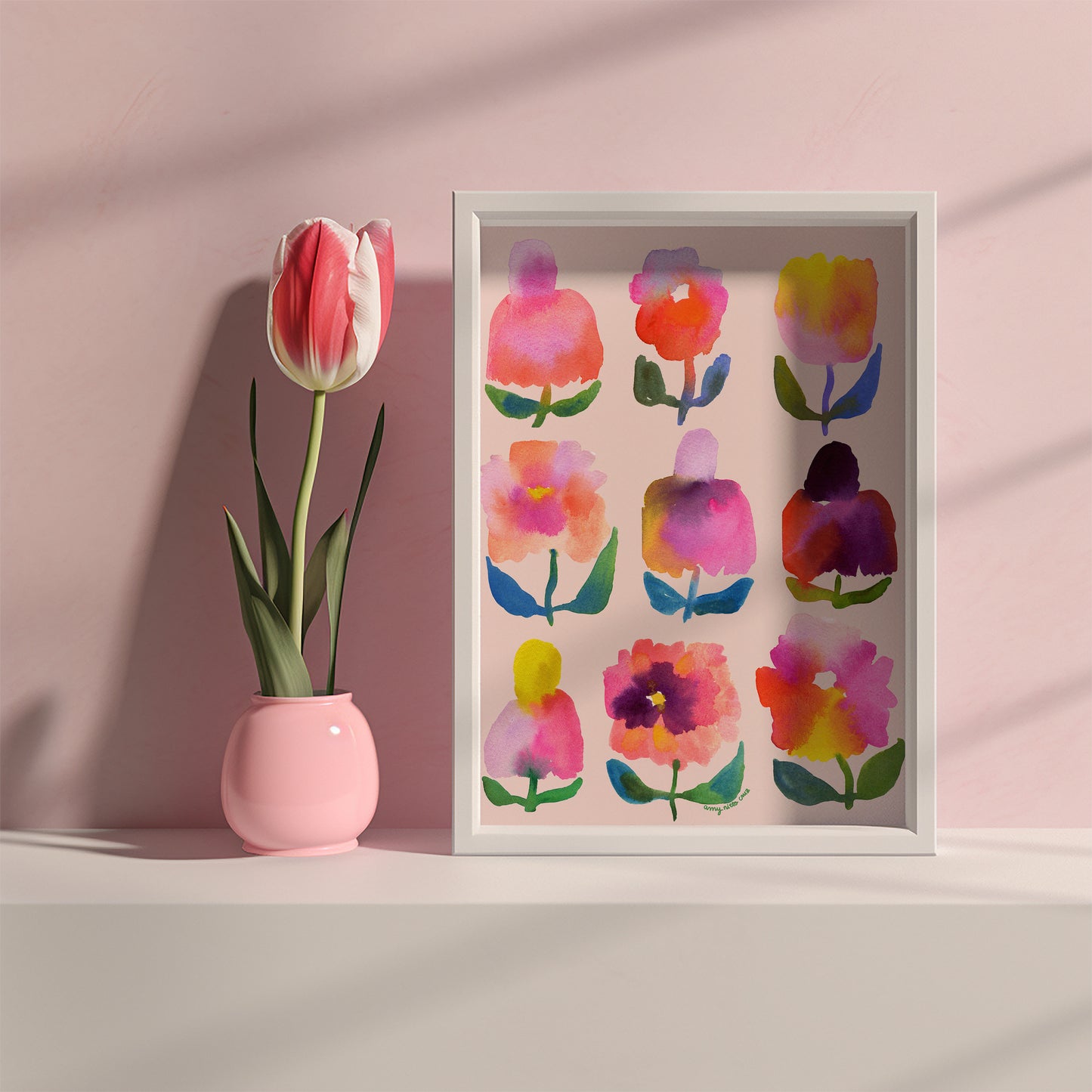 Nine flower fine art print 2