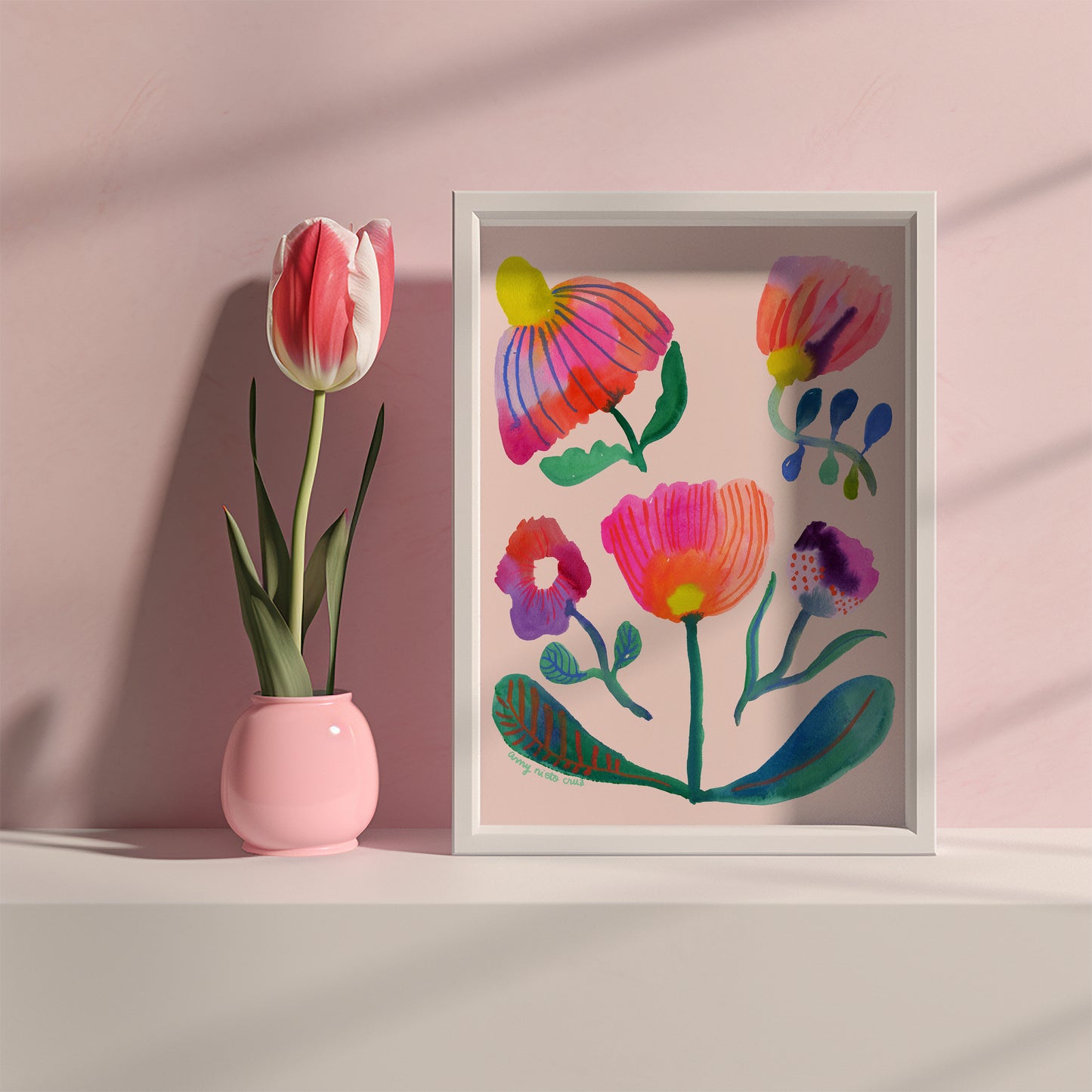 Flower collage fine art print 4
