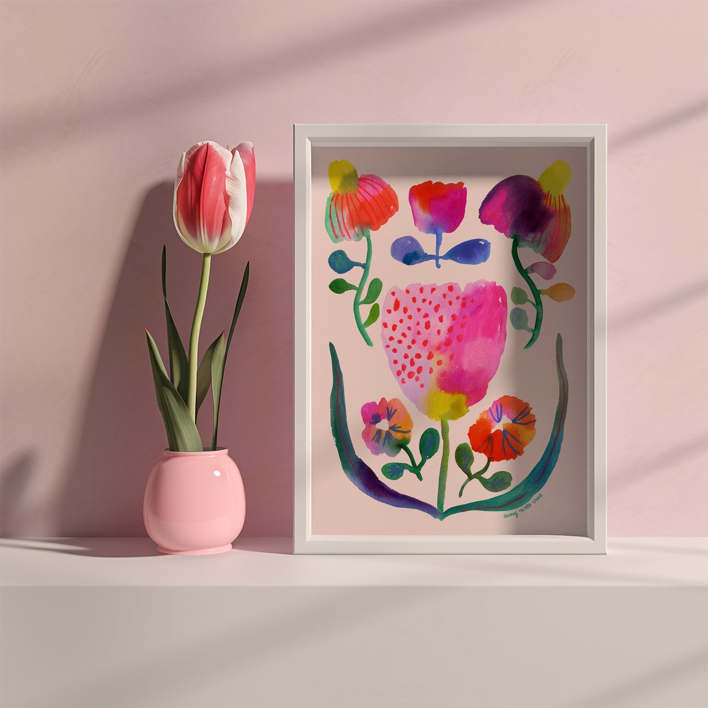 Flower collage fine art print 2
