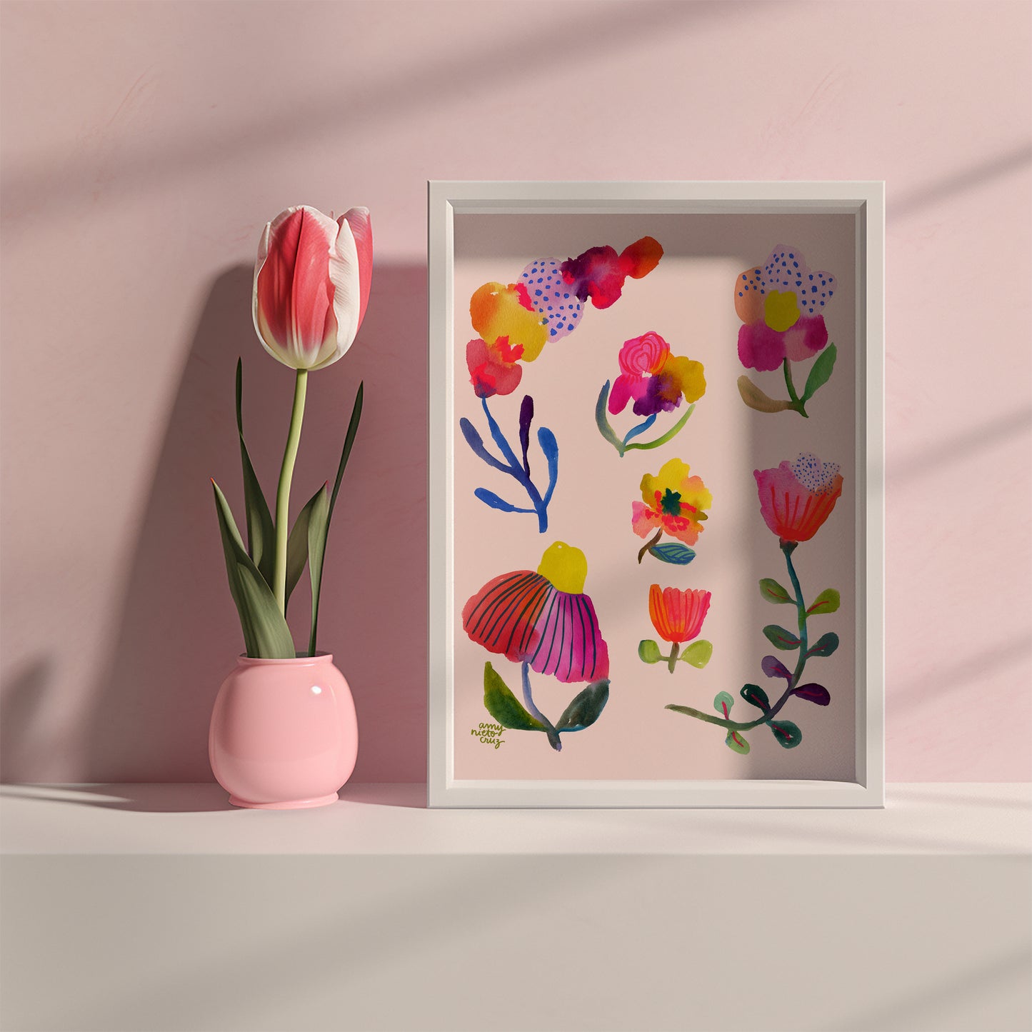 Flower collage fine art print 3