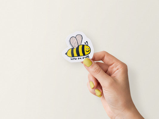 Vinyl Waterproof Bee Sticker