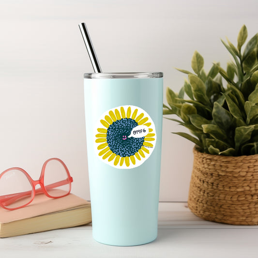 Vinyl Waterproof Sunflower Sticker